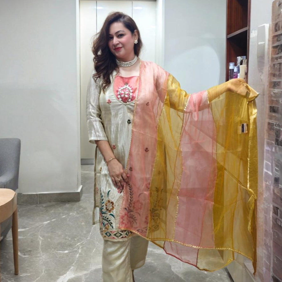 Noorani Elegance Silk Suit Set