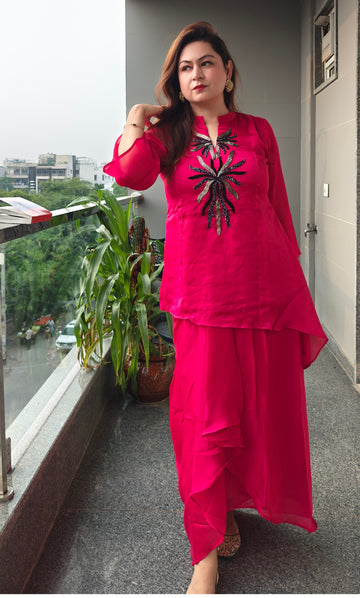 Fuchsia Bloom Caul Dress