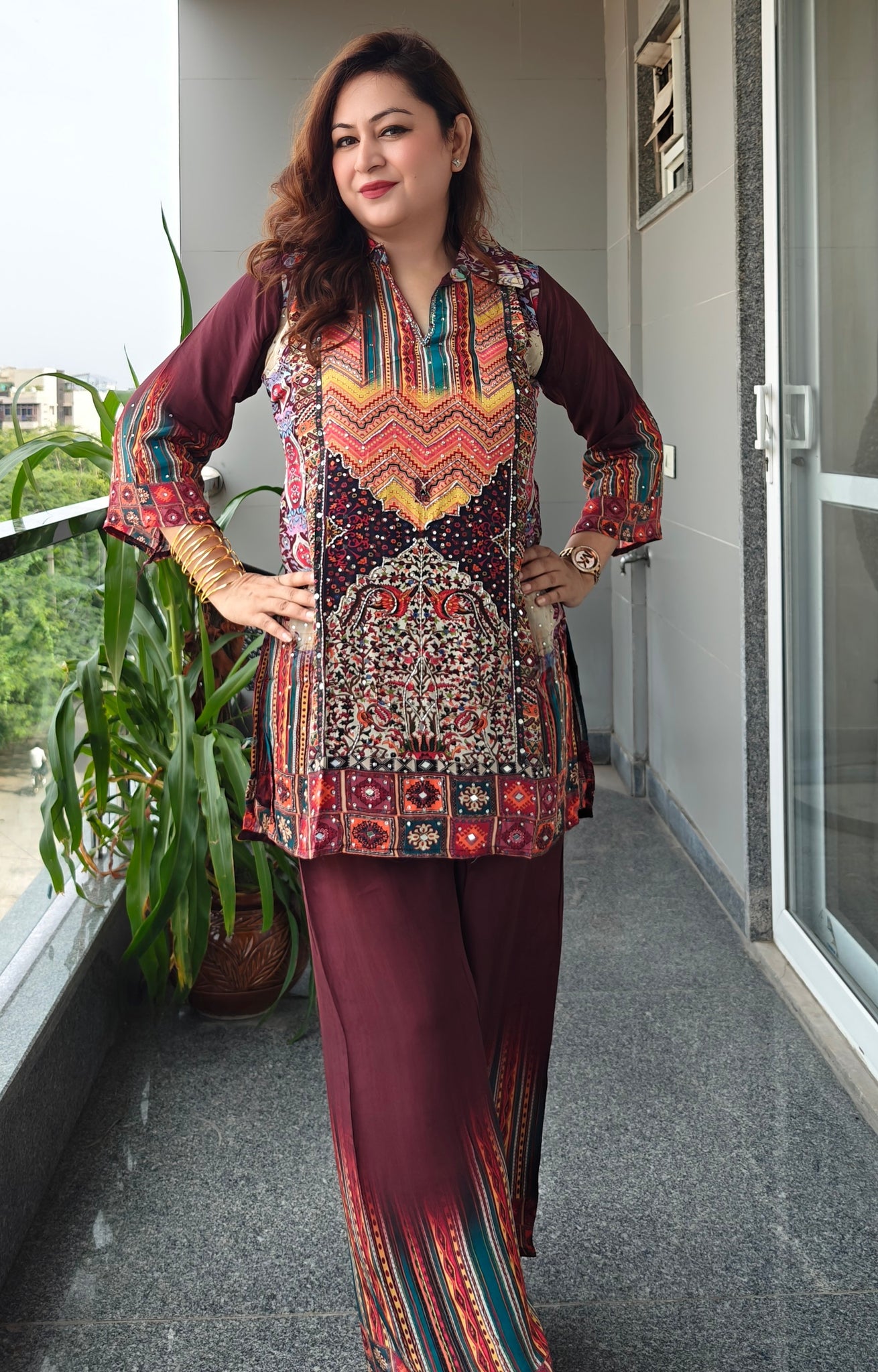 Zariya Crepe Coord Set