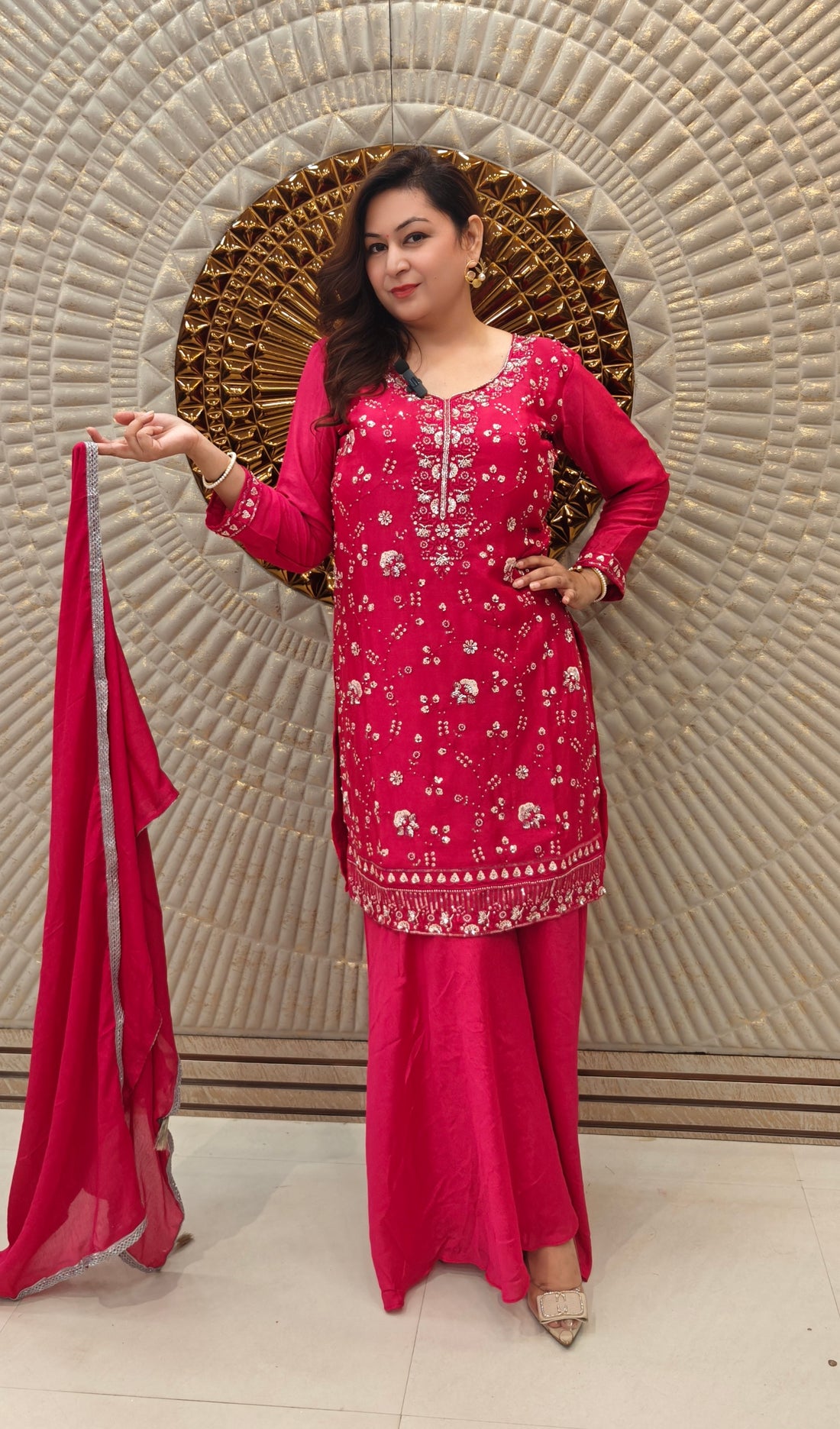 Karwa Glow Magenta Suit Set