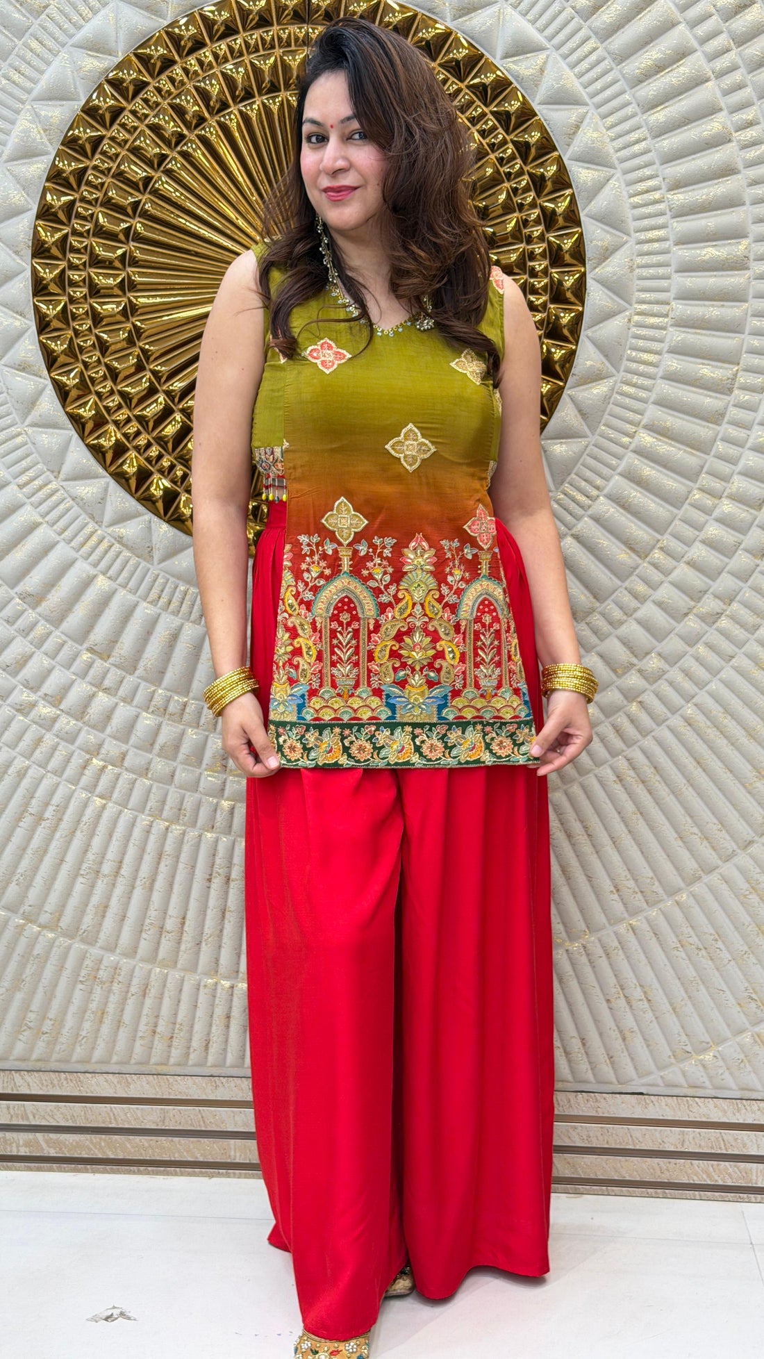 Mehfil Noor Embroidered Kurta Palazzo Set