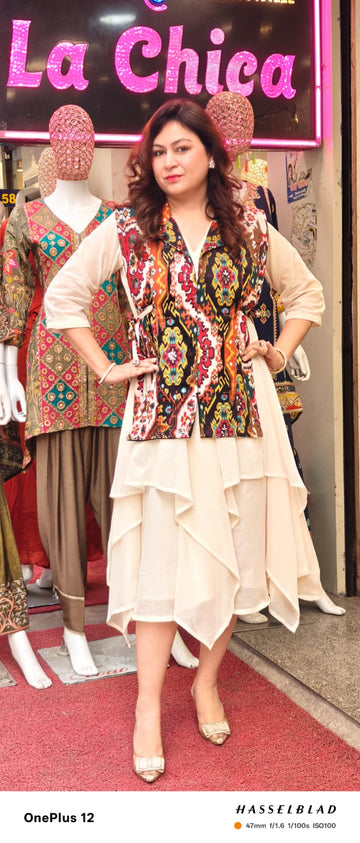 Ajrakh Aura Printed Tie-Up Jacket