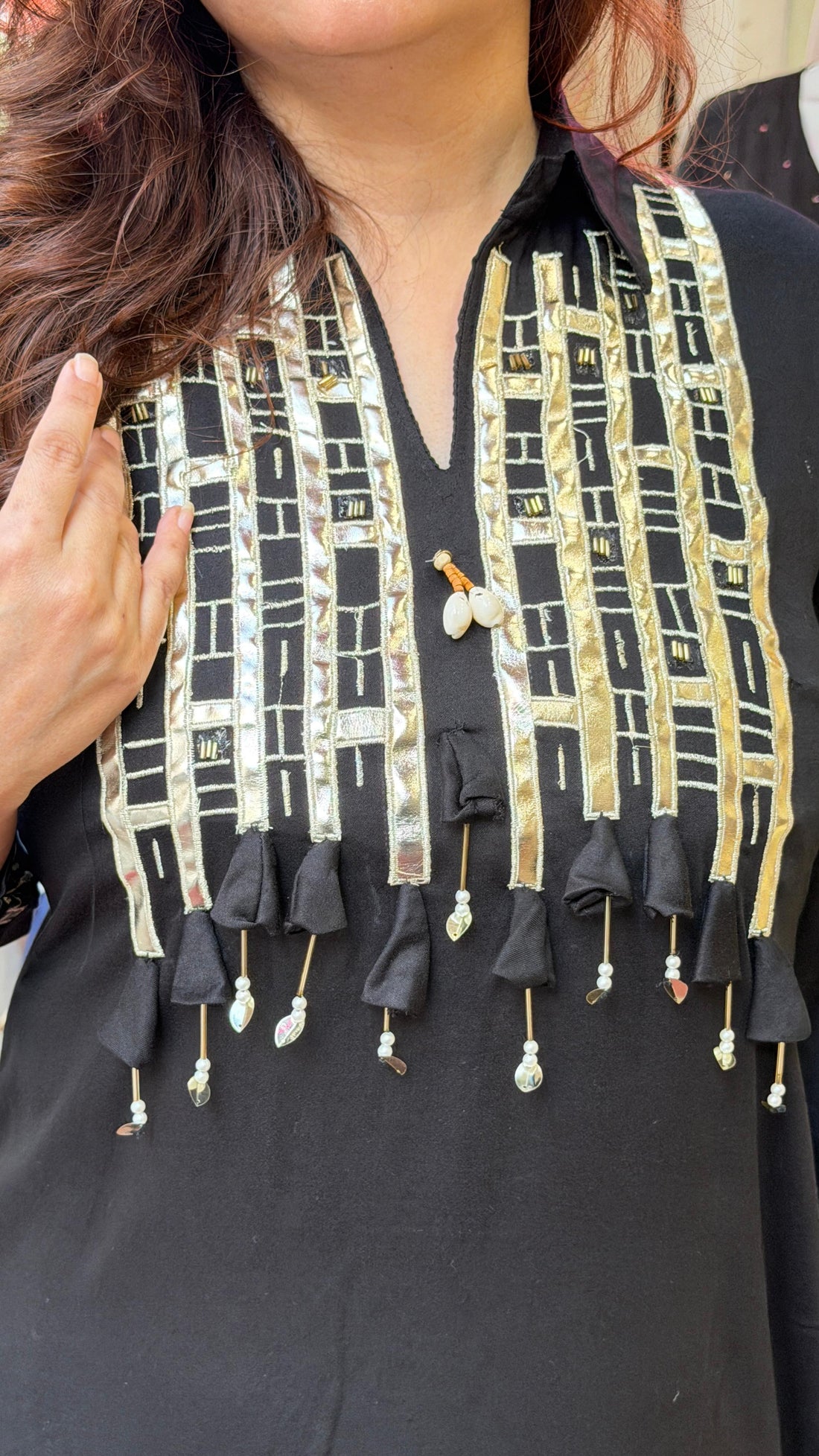 Midnight Black Embroidered Co-Ord Set