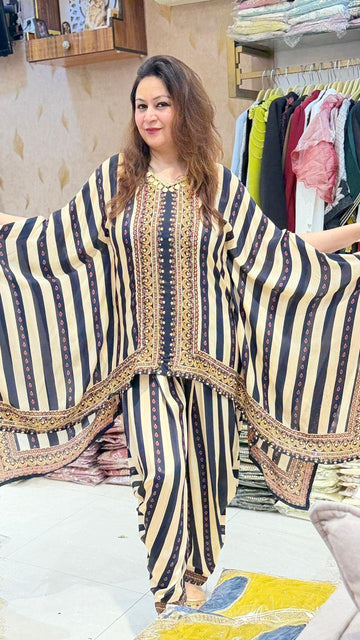 Elegant Printed Kaftan Co-Ord Set