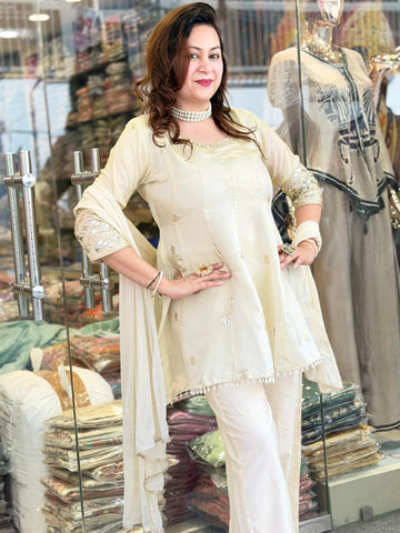 Elegant Ivory Traditional Look – Grace Meets Style