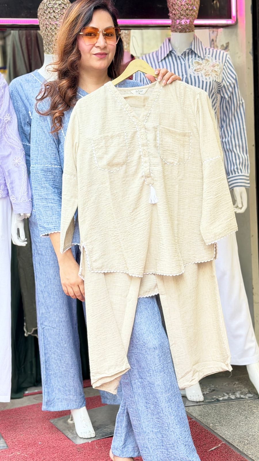 Comfort Fit Textured Co-Ord Set