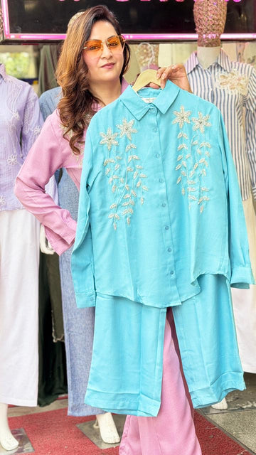 Elegant Embroidered Co-Ord Set