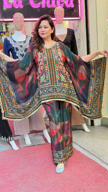 Noor-e-Zari Kaftan Set