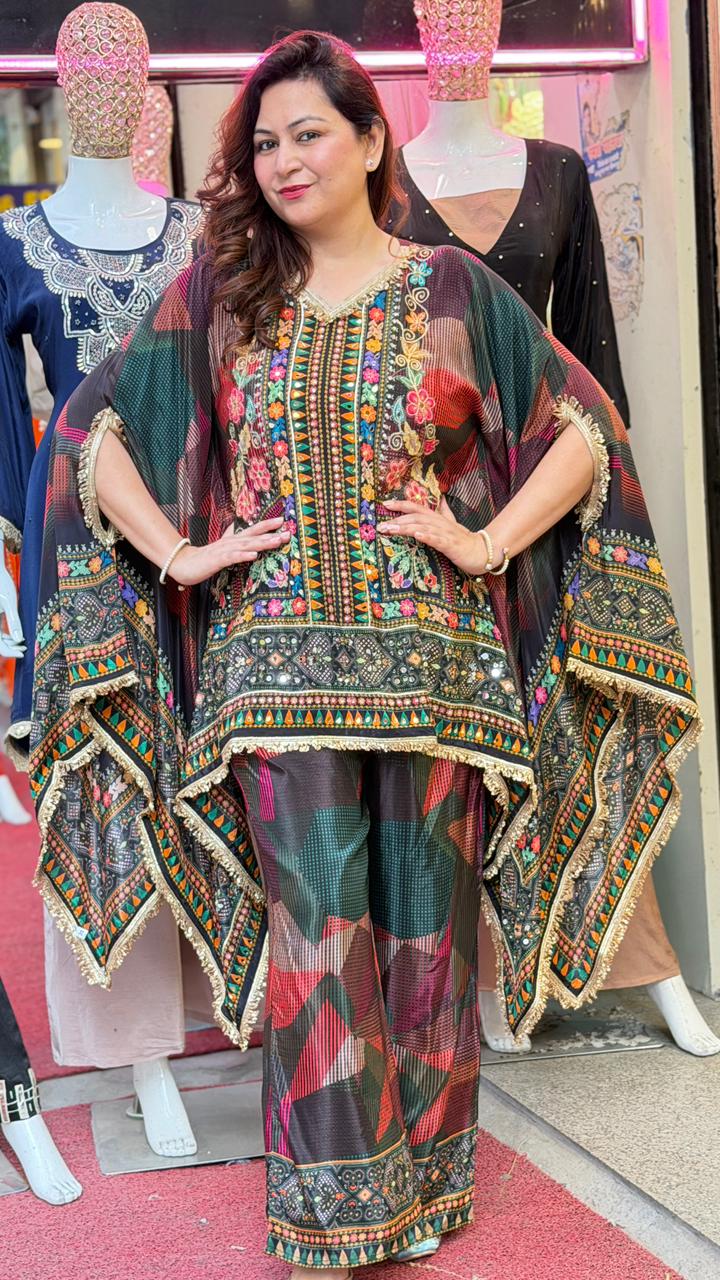 Noor-e-Zari Kaftan Set